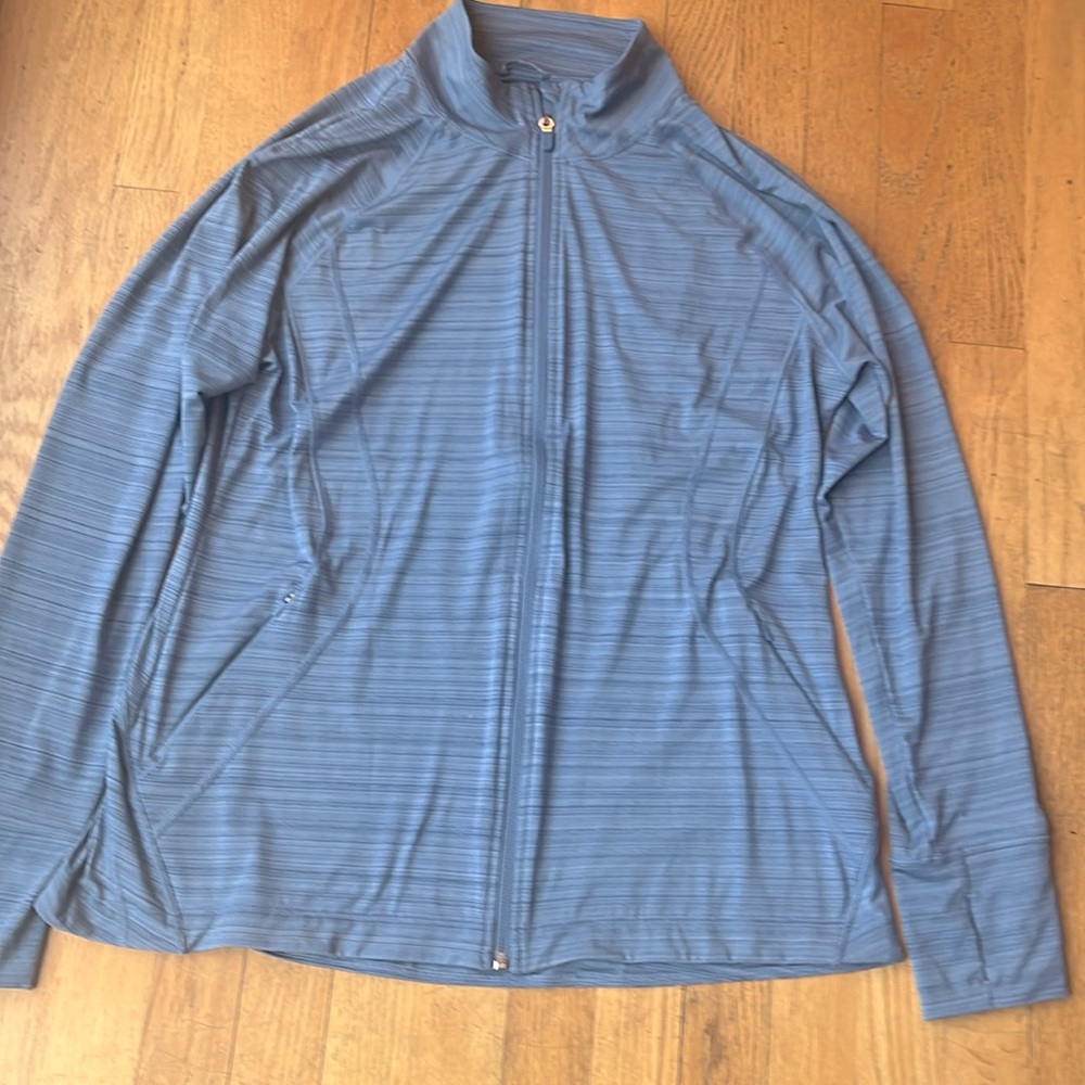 Athleta Womens Full Zip Long Sleeve Active Top Sz XL